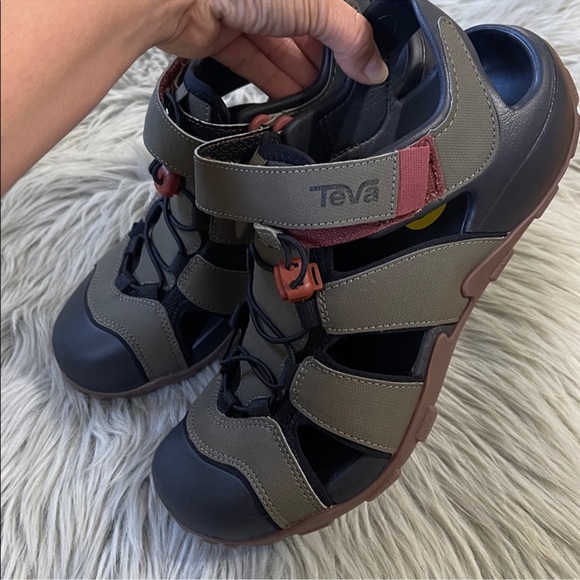Teva Adventure Sandals in Olive, Black, and Red - Picture 4 of 5